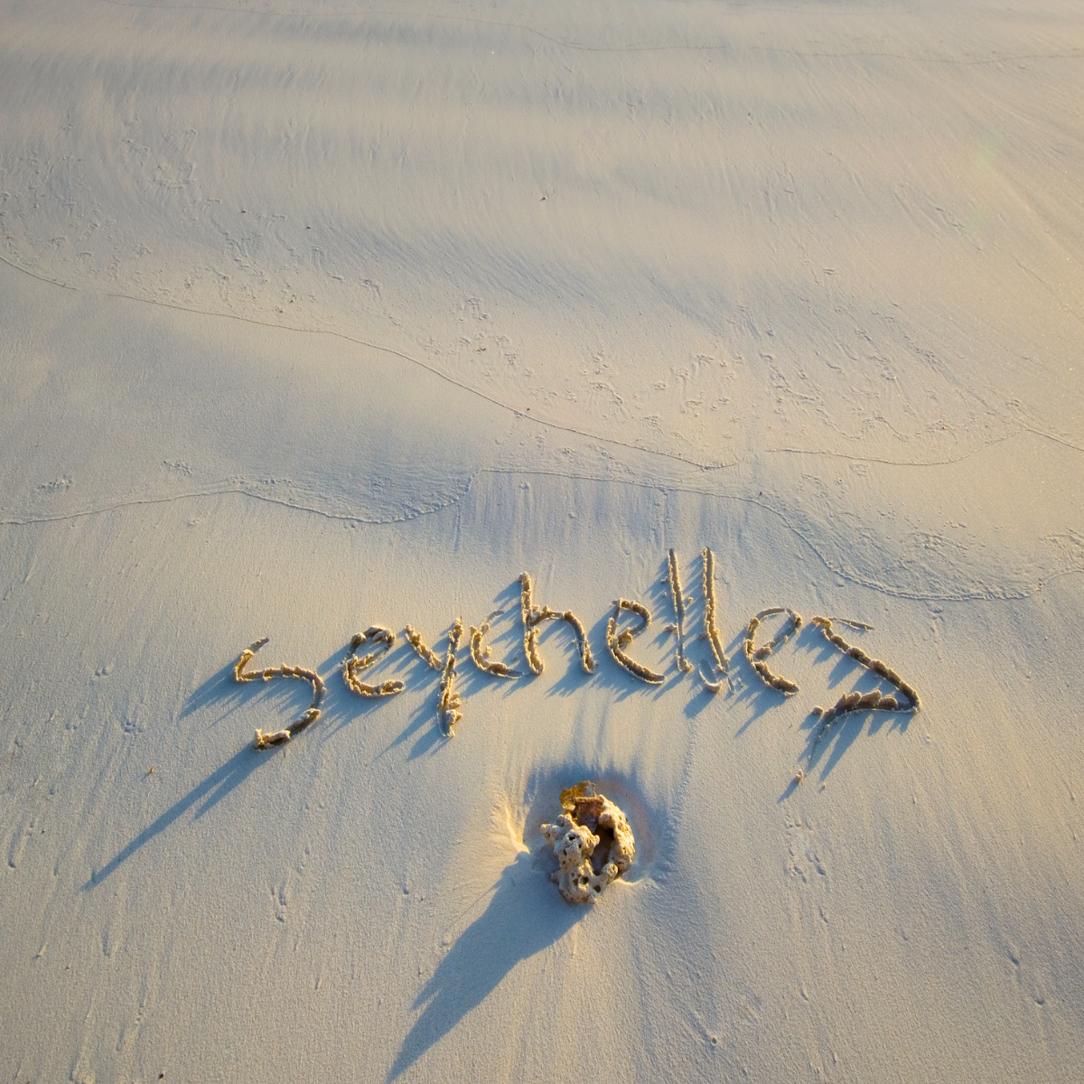 Family enjoying the beach in Seychelles