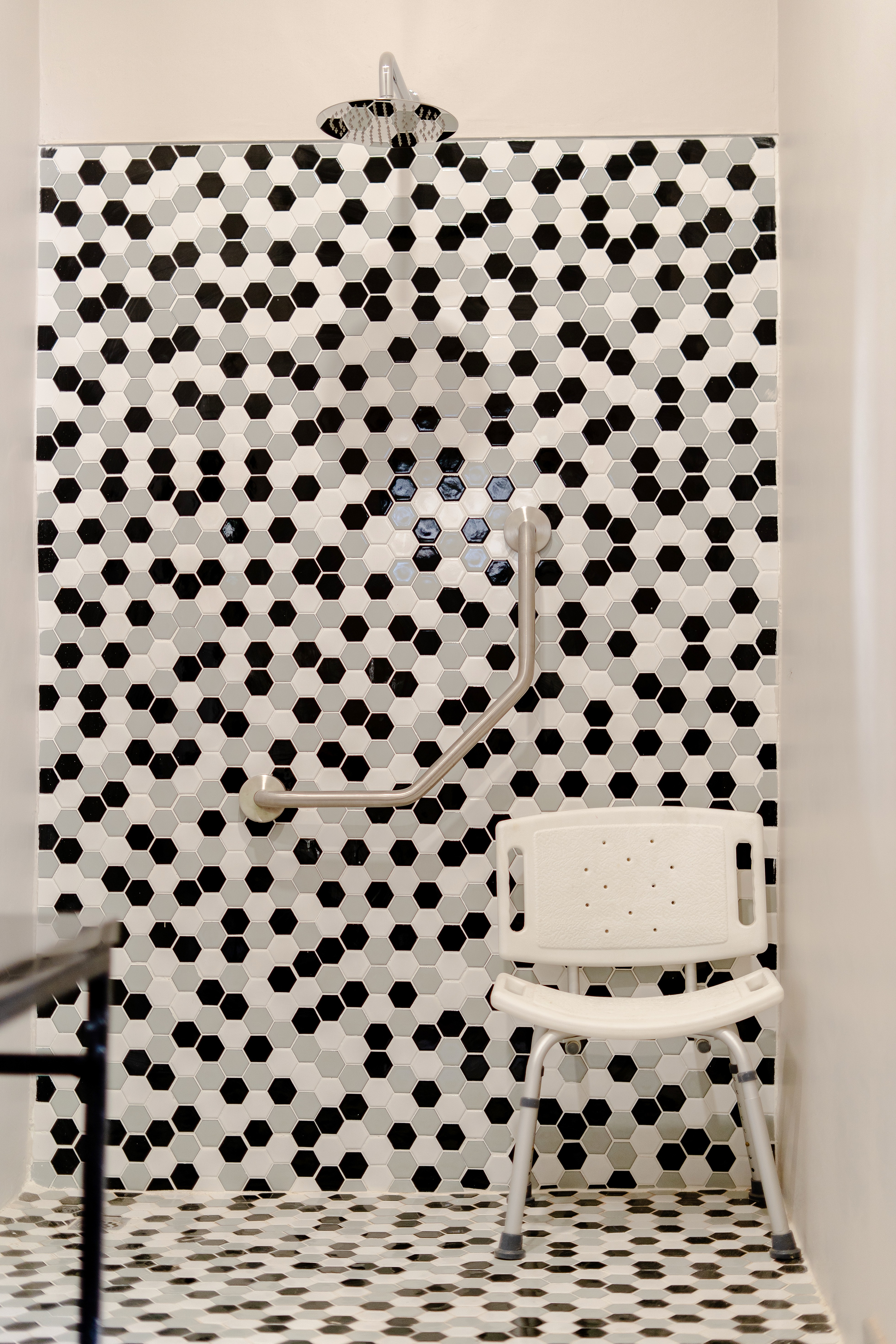 Example of an accessible hotel bathroom checked for African travel
