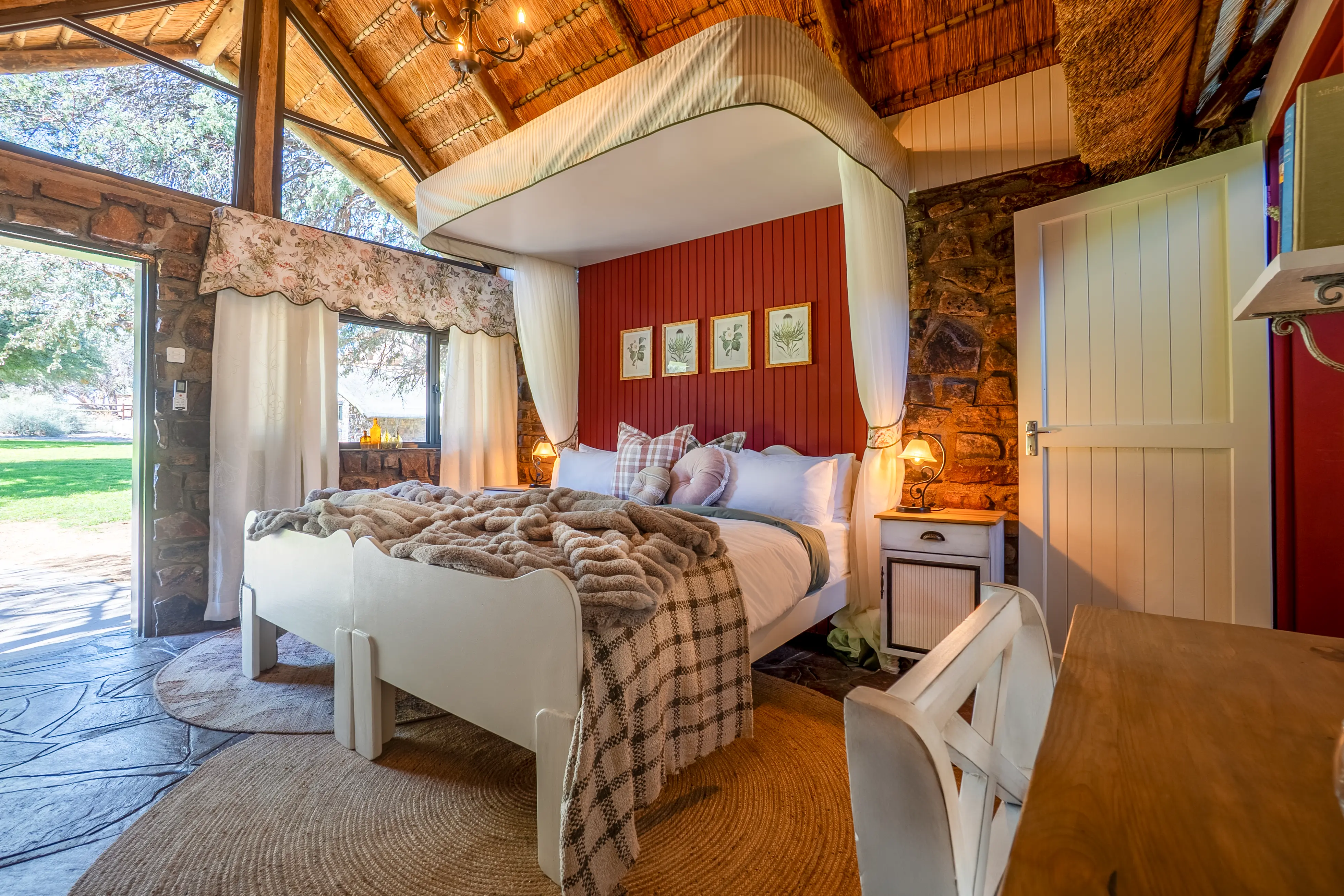 Inside a chalet at Canyon Lodge