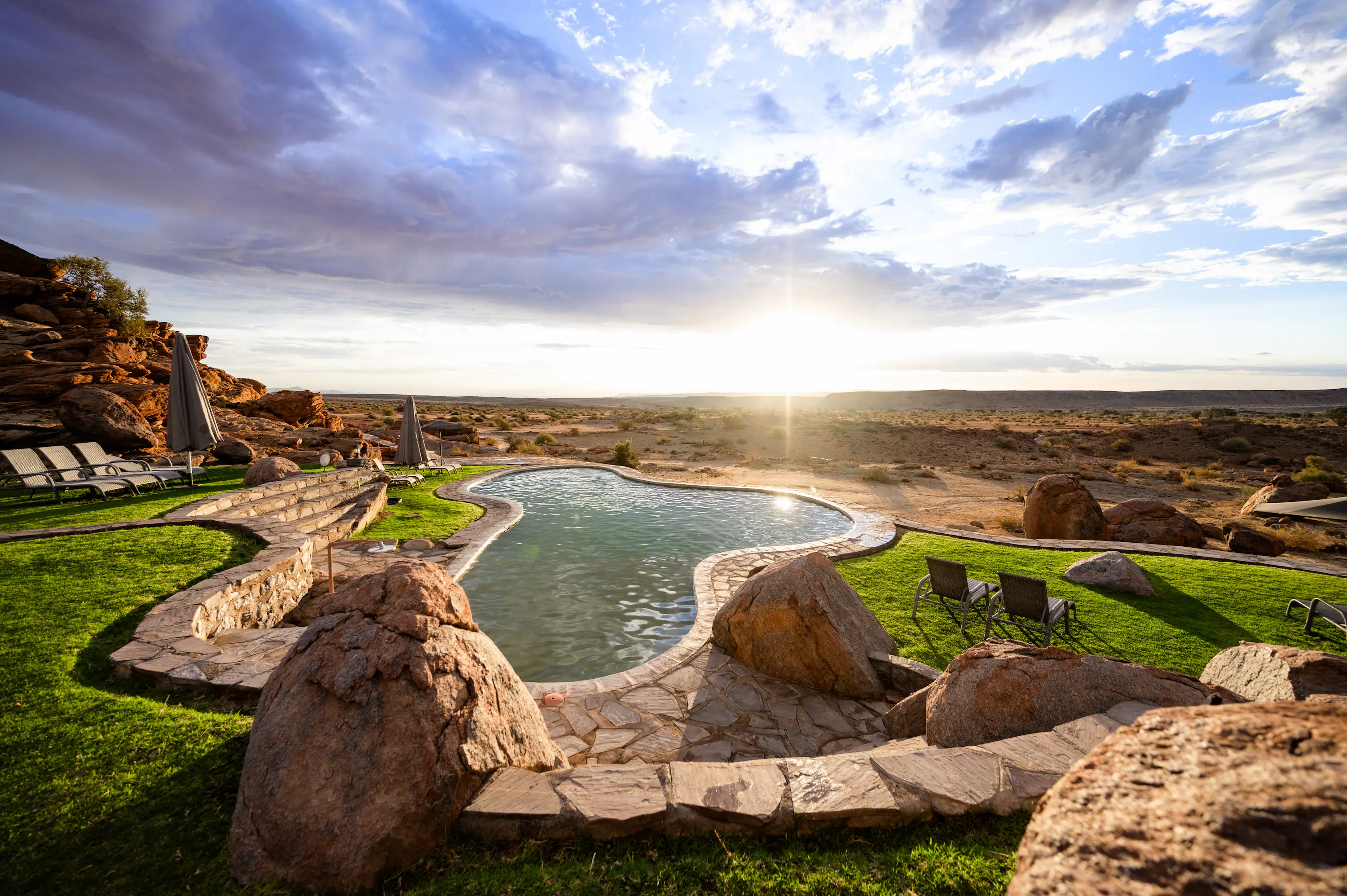 Swimming pool at Canyon Lodge
