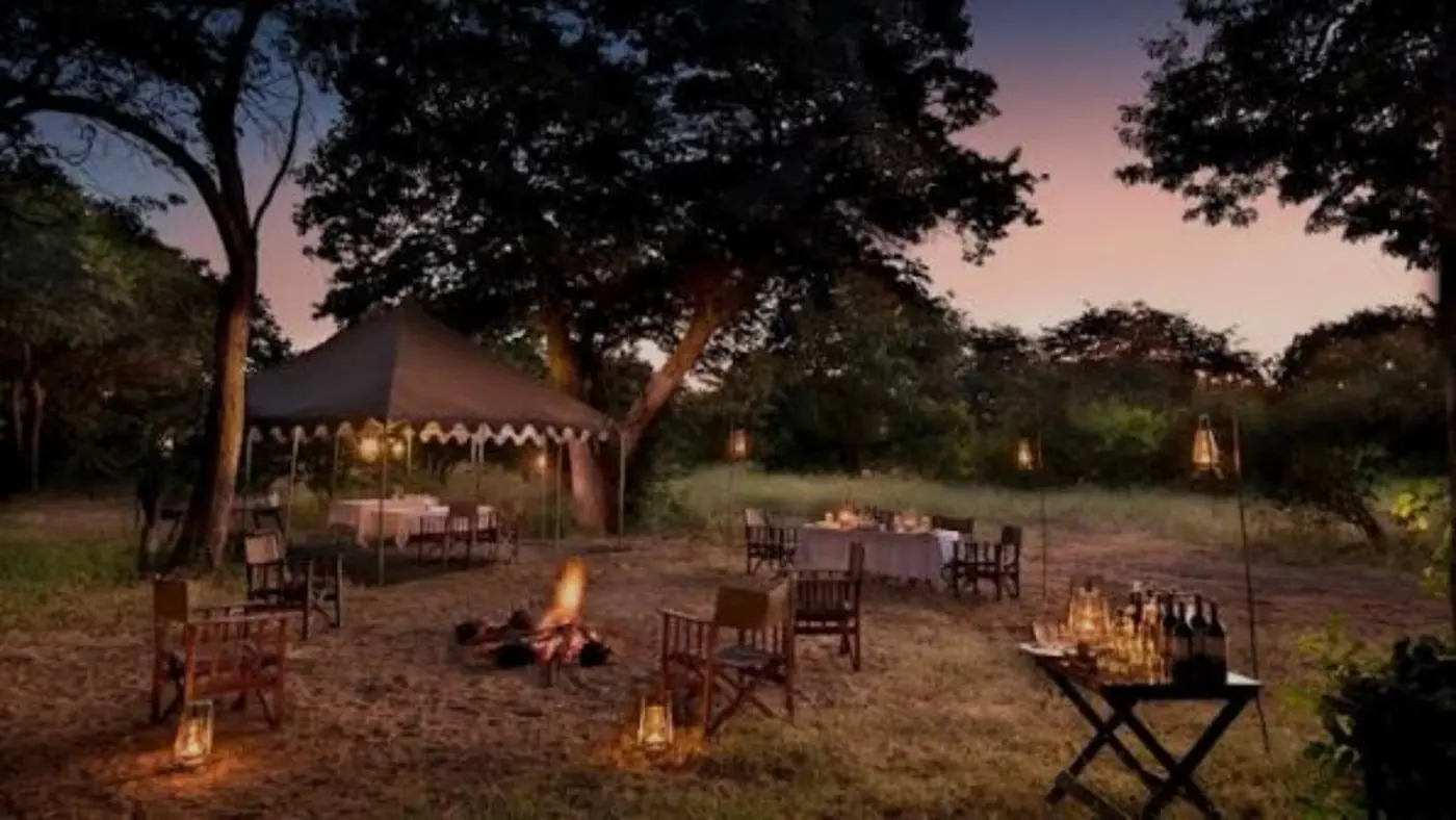 Corporate incentive bush dinner experience in Africa