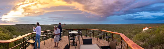 Deck at Etosha Safari Lodge, a Gondwana lodge