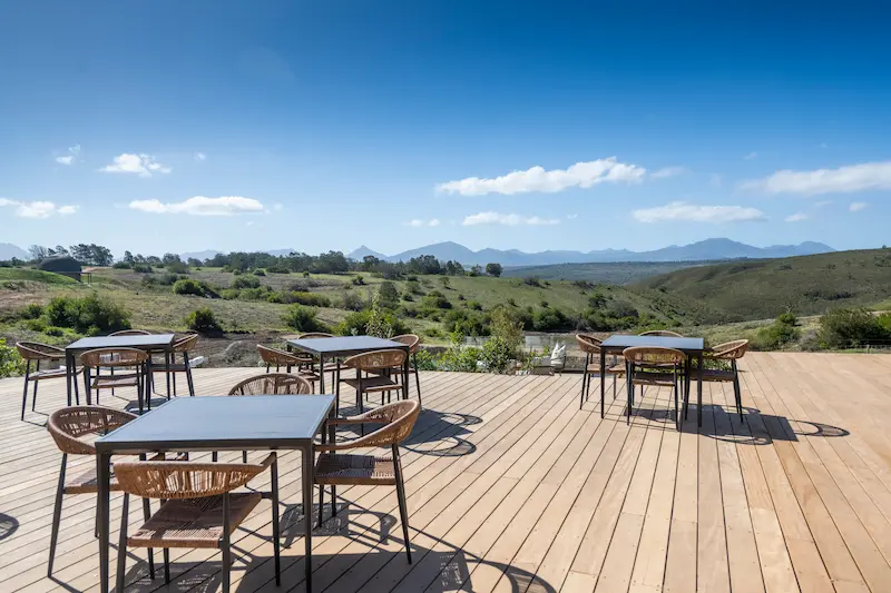 Dining deck at Gondwana Kwena Lodge