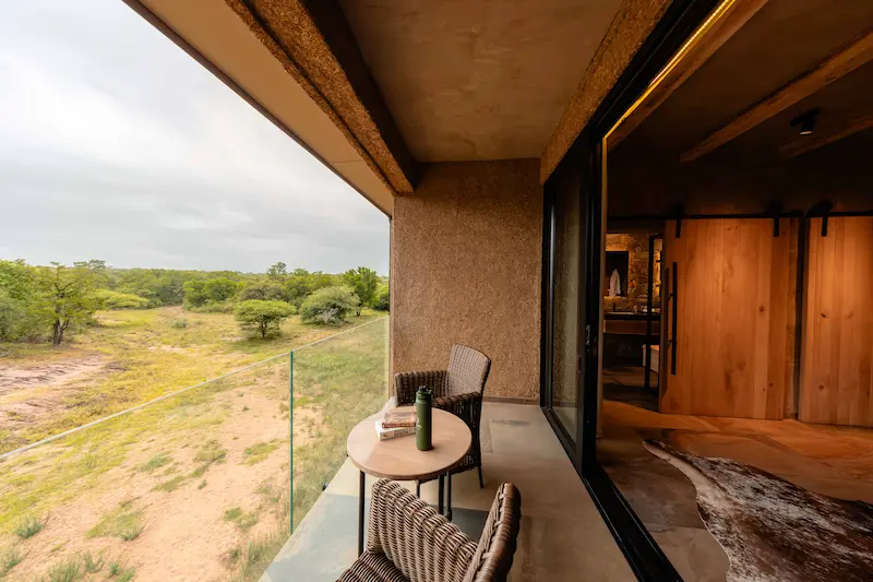 Kapama River Lodge balcony