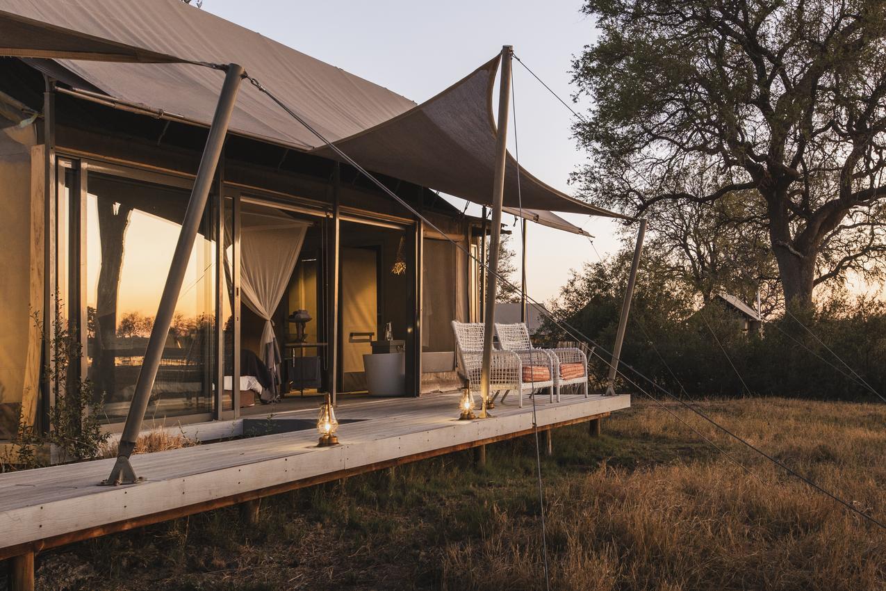 Family tent at Linkwasha Camp in Hwange