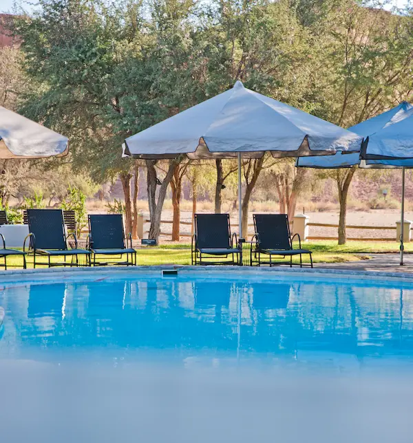 Namib Desert Lodge pool Namibia