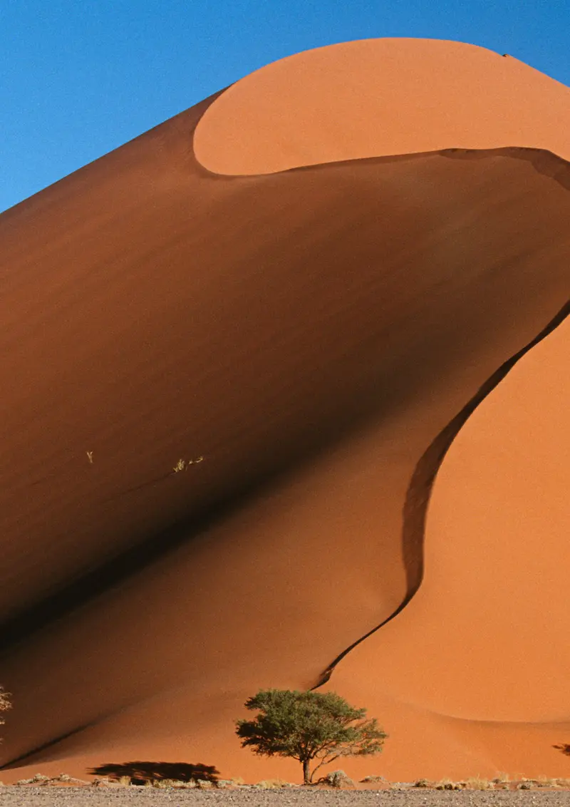 Sossusvlei red dunes in Namibia