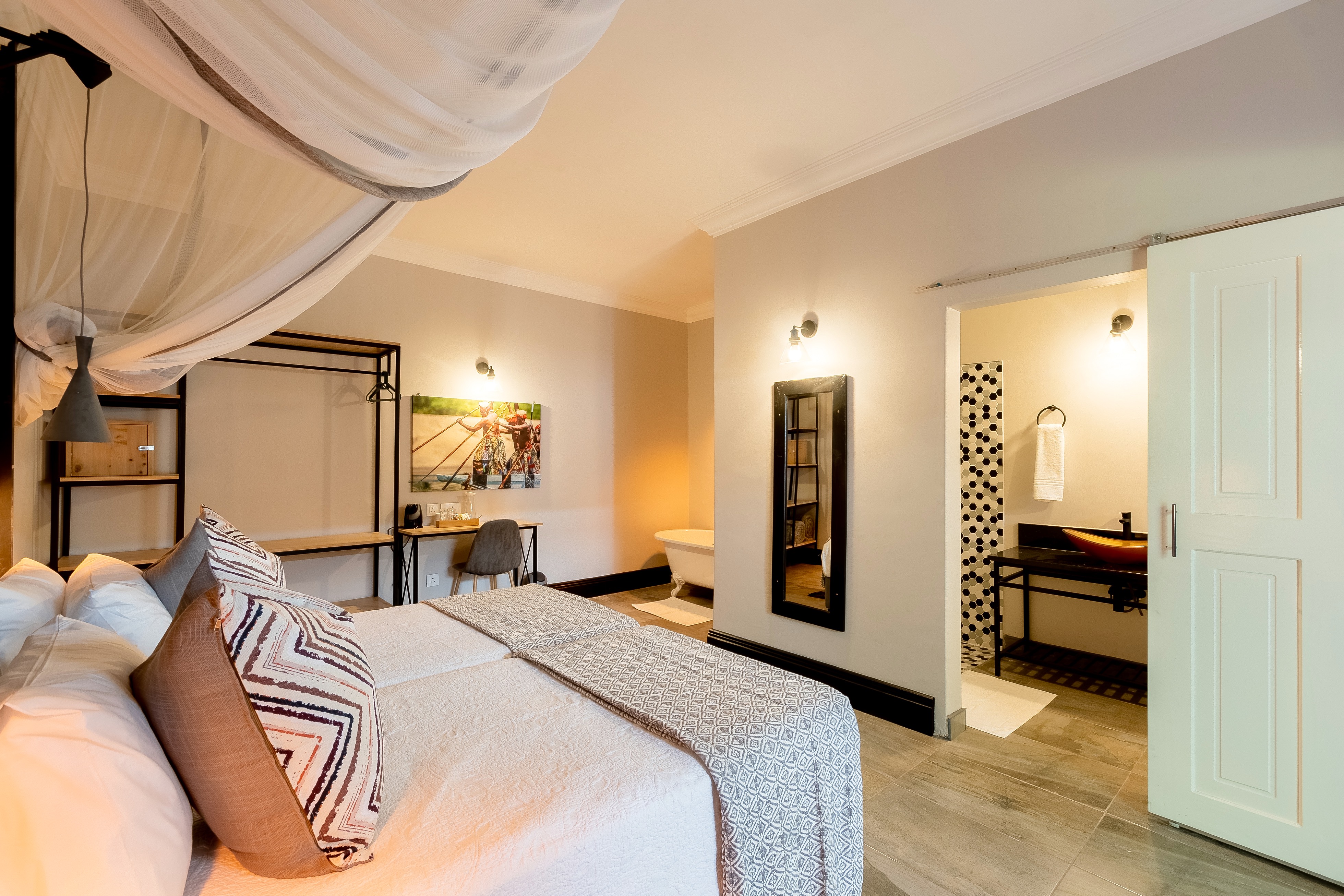 Accessible guest room at Nkosi Guest Lodge in Victoria Falls