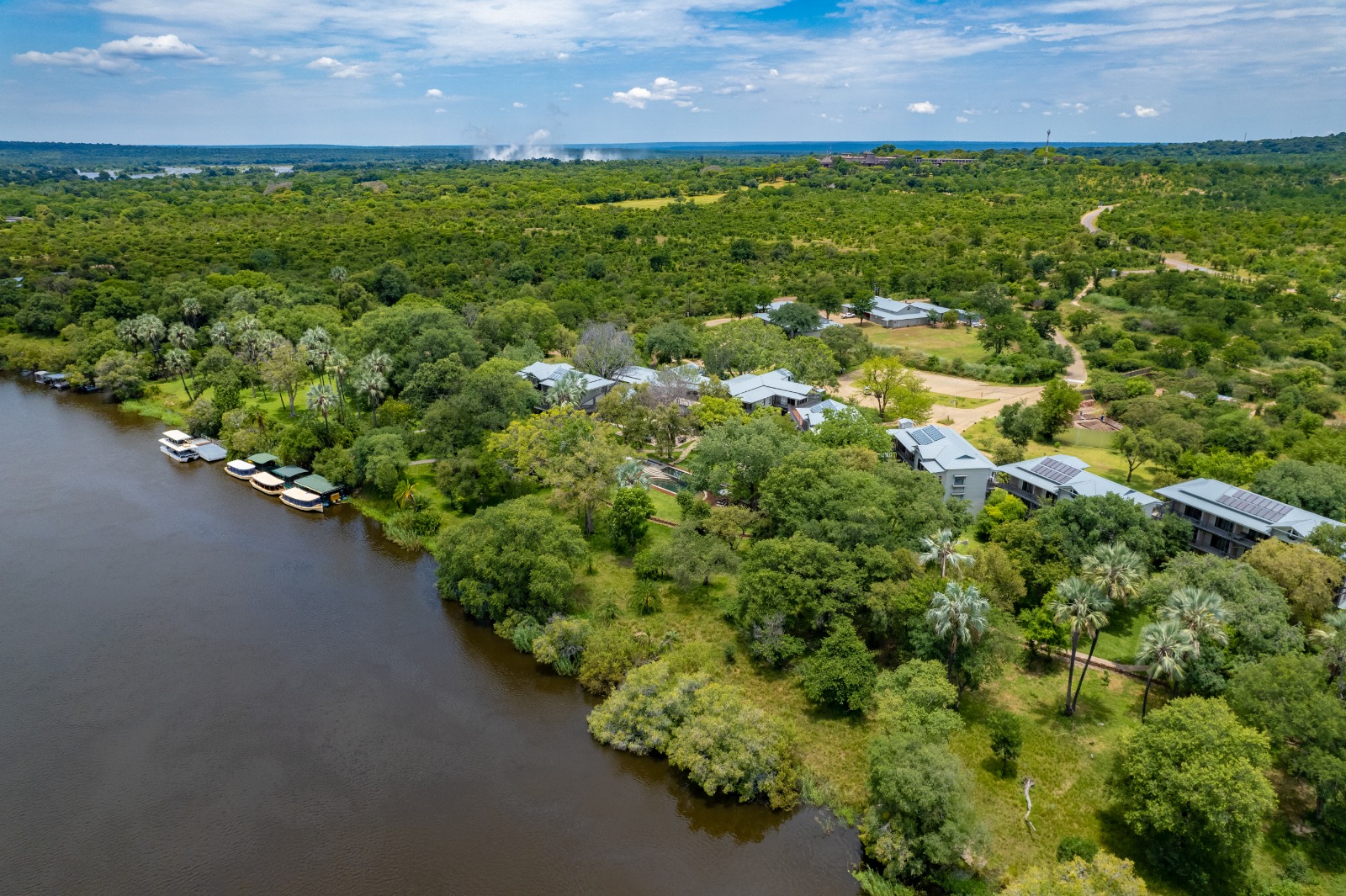 Zambezi River view from Palm River Hotel