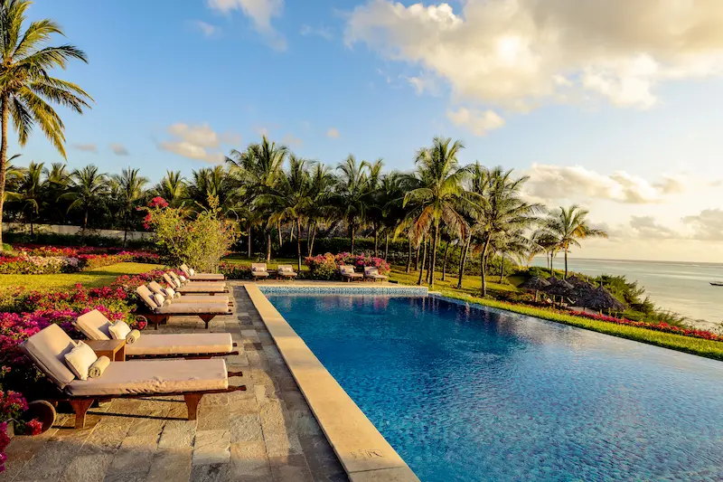 Zawadi Hotel Zanzibar pool and beach view